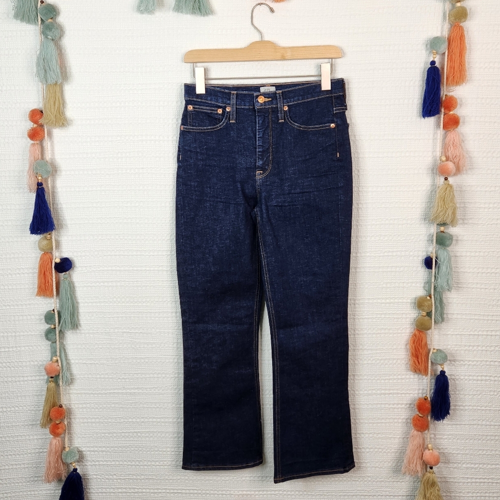 J. Crew Demi-boot crop jean in Rinse wash